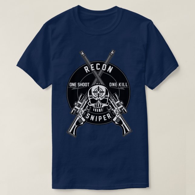 CAMISETA CRACHÁ SNIPER (Frente do Design)