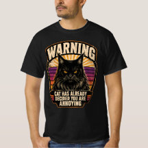 Crachá Sol Nascente com Aviso de Gato Preto Maine 