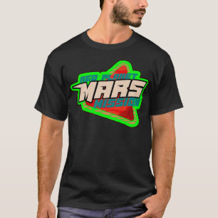 Camiseta Crachá verde da missão Planet Mars