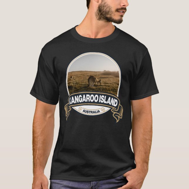 Camiseta Crachá Viagem da Ilha de Kangaroo (Frente)