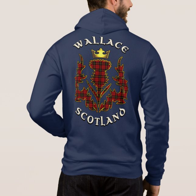 Camiseta Crachá Wallace Clan & Tartan w/Motto (Verso)