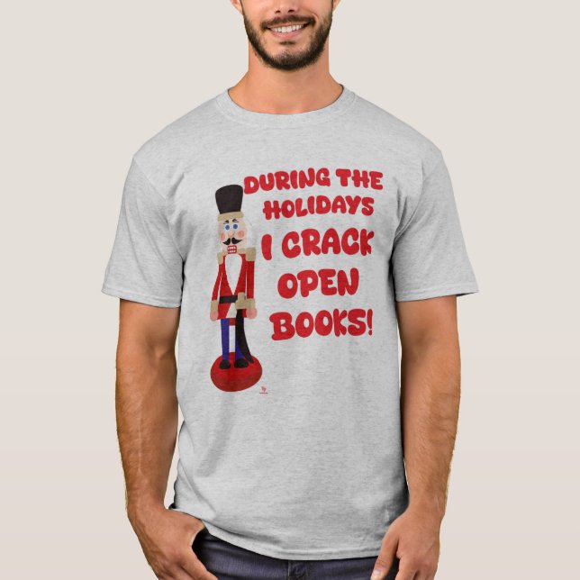 Camiseta Crack Abrir Livros Feriado Lendo Humor (Frente)