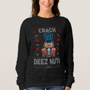 Camiseta Crack Deez Loucos Nutcracker Engraçado Sw de Natal