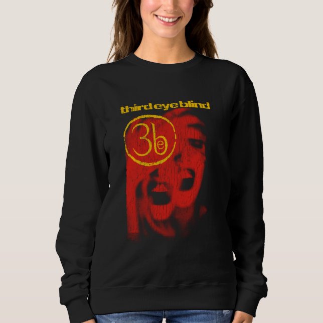 Camiseta Crackle de Vintage com Título Próprio Cego (Frente)