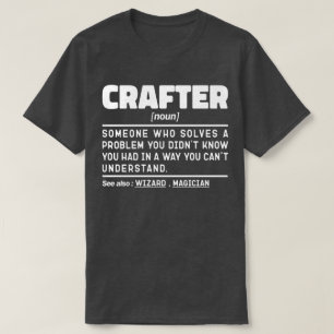 Camiseta Crafter Noun Crafting Cote Engraçado Artesanato Ho
