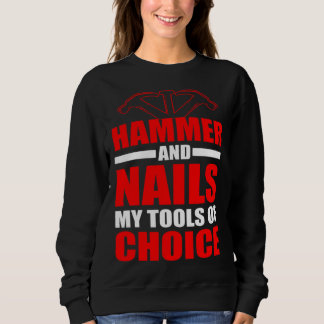 Camiseta Crafting Dad Crafter Woodworking Hammer and Nails 