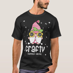 Camiseta Crafty Gnomo Engraçado, Festa De Verão Para A Famí