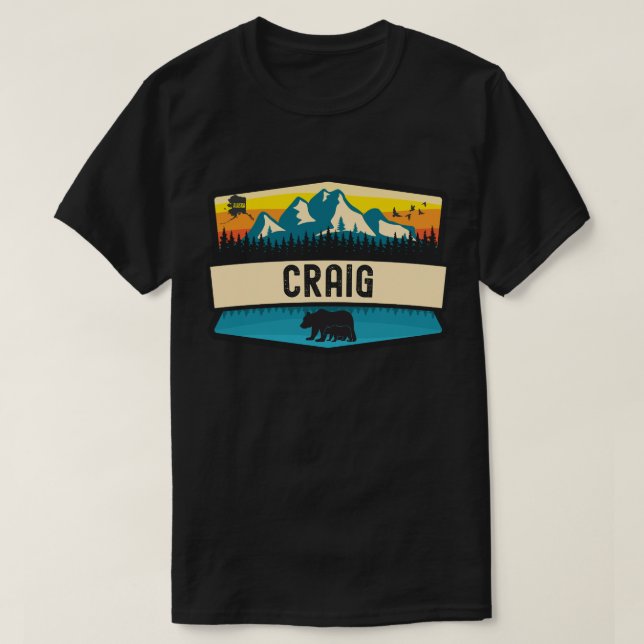 Camiseta Craig, Alasca (Frente do Design)