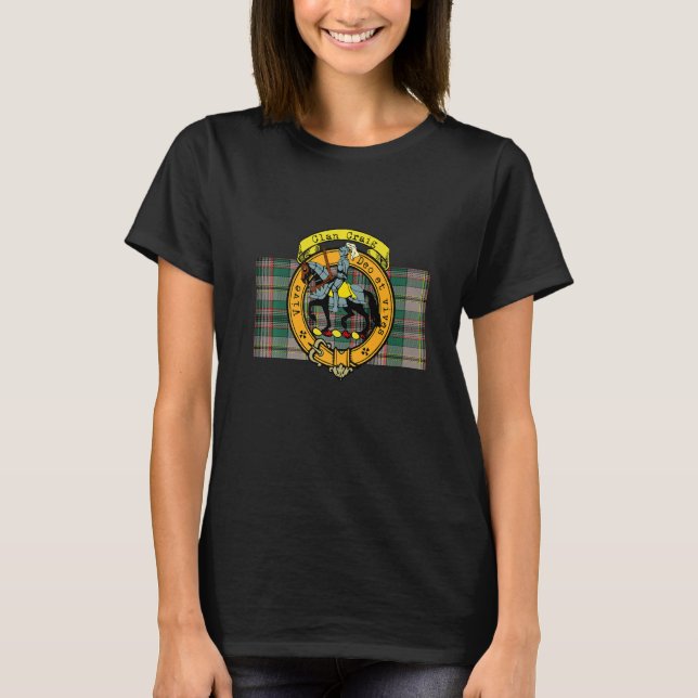 Camiseta Craig Clan Scottish Crest e Tartan (Frente)