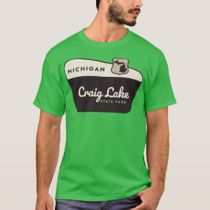 Camiseta Craig Lake State Park - Sinal de boas-vindas do Mi