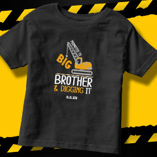 Camiseta Crane de Construção Big Brother cavando v2