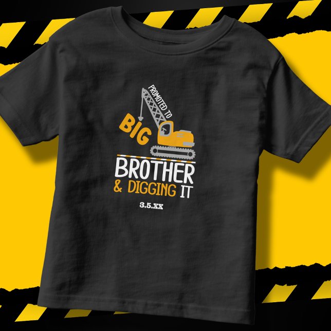 Camiseta Crane de Construção Big Brother cavando v2 (Criador carregado)