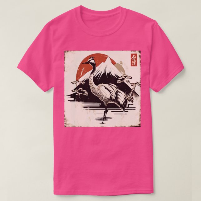 Camiseta Crane Japonês6 (Frente do Design)