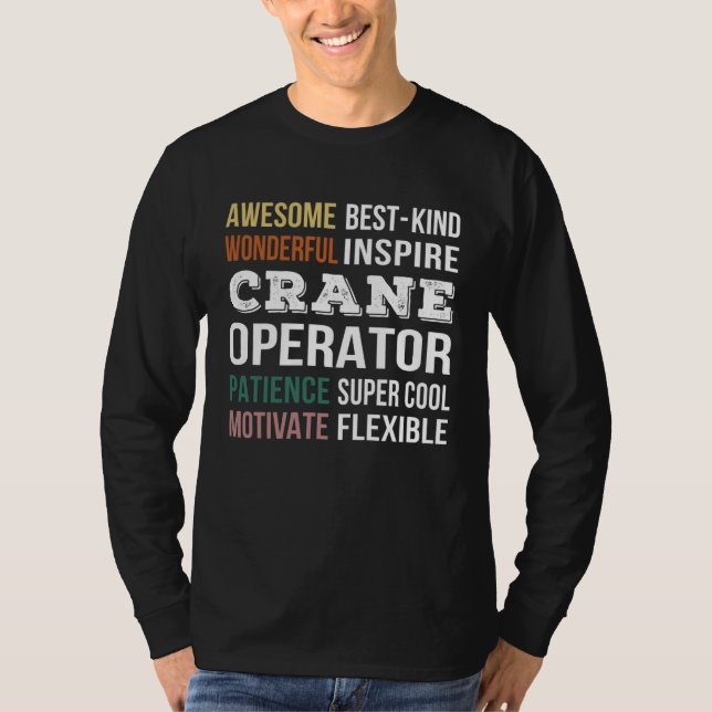 Camiseta Crane Operator  Appreciation (Frente)
