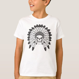 Camiseta Cráneo de chefe indígena