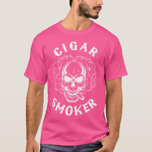 Camiseta Cráneo de Esqueleto Fumante de Charuto Cuba Ni