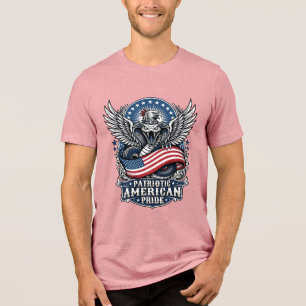 Camiseta Cráneo de Serpiente Patriótica Libertad Bestia Ani