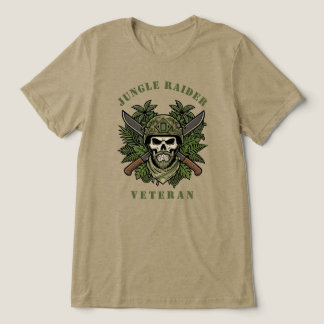 Camiseta Cráneo de Veterano de Fuerzas Especiales Jungle Ra