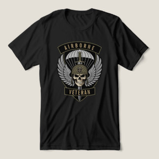 Camiseta Cráneo Táctico Veterano de Paracaidista Aerotransp