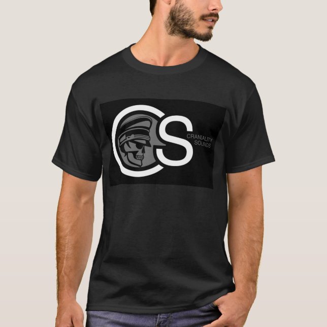 Camiseta Cranialidade soa Teto Negro (Frente)