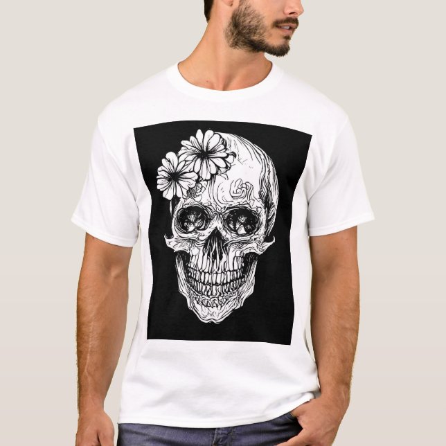 Camiseta crânio (Frente)