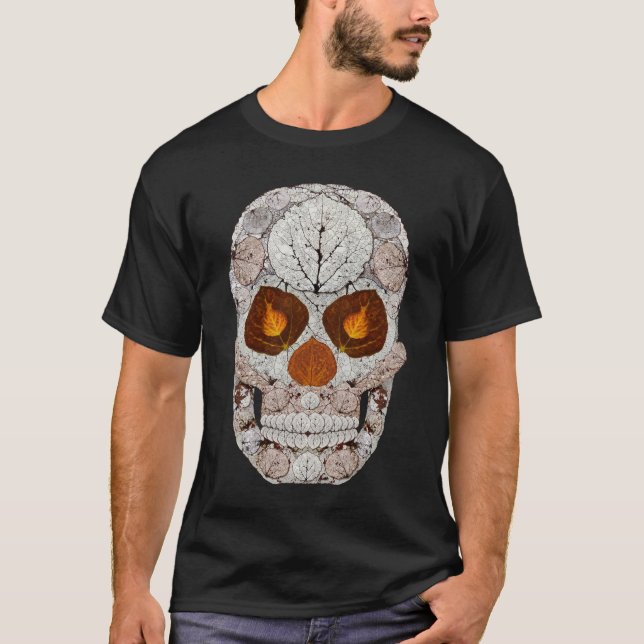 Camiseta Crânio 11 da folha de Aspen (Frente)