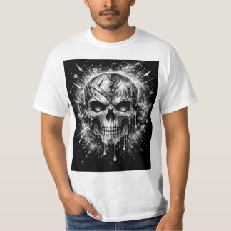 Camiseta Crânio Abstrato