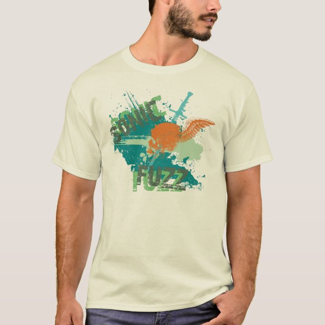 Camiseta Crânio alaranjado (Frente)