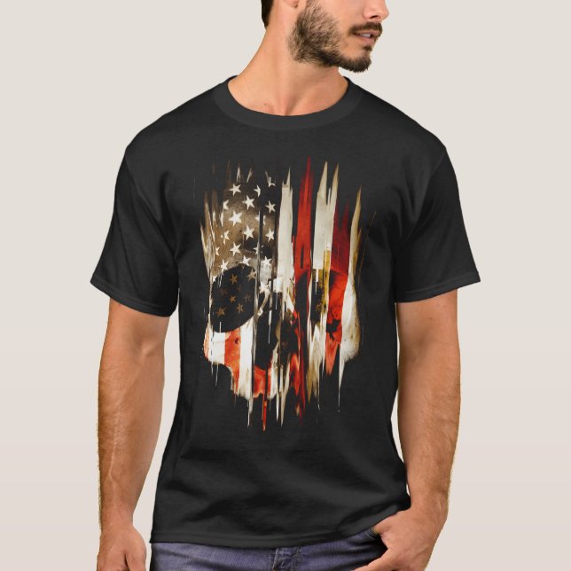 Camiseta Crânio Americano (Frente)