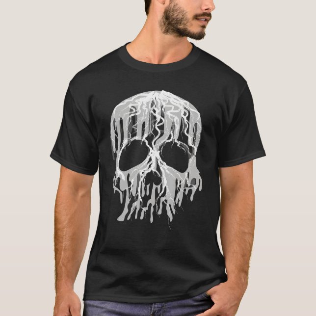 Camiseta Crânio Animado De Fusão T (Frente)