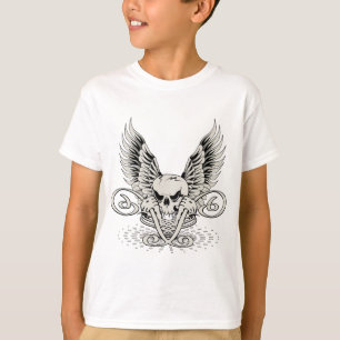 Camiseta Crânio Asas