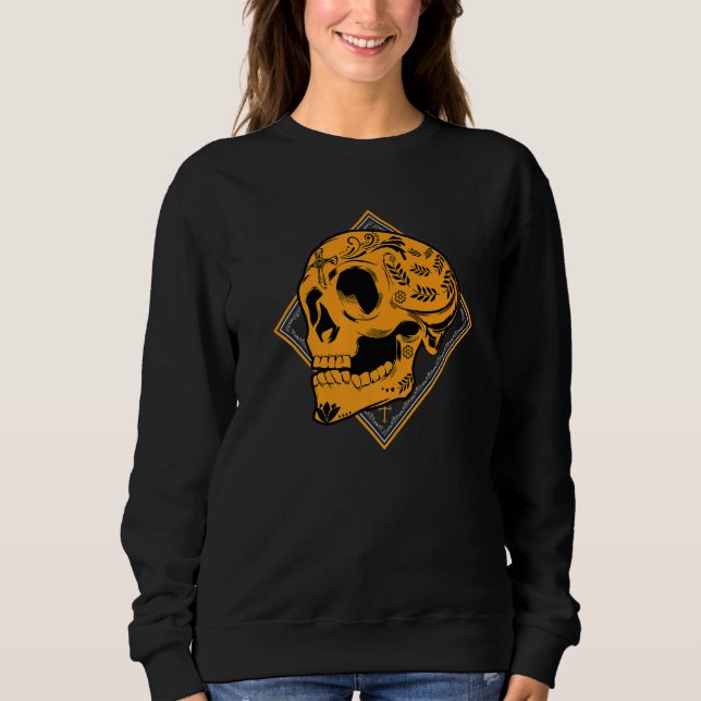 Camiseta Cranio Assustador de Halloween (Frente)