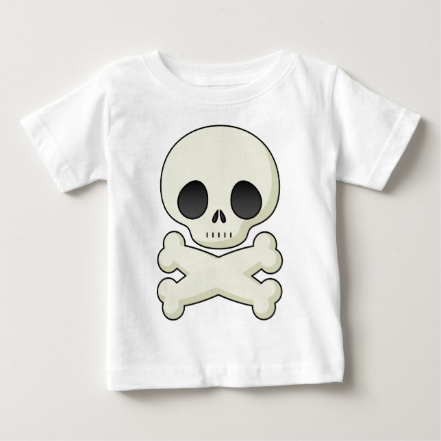 Camiseta crânio bonito (Frente)