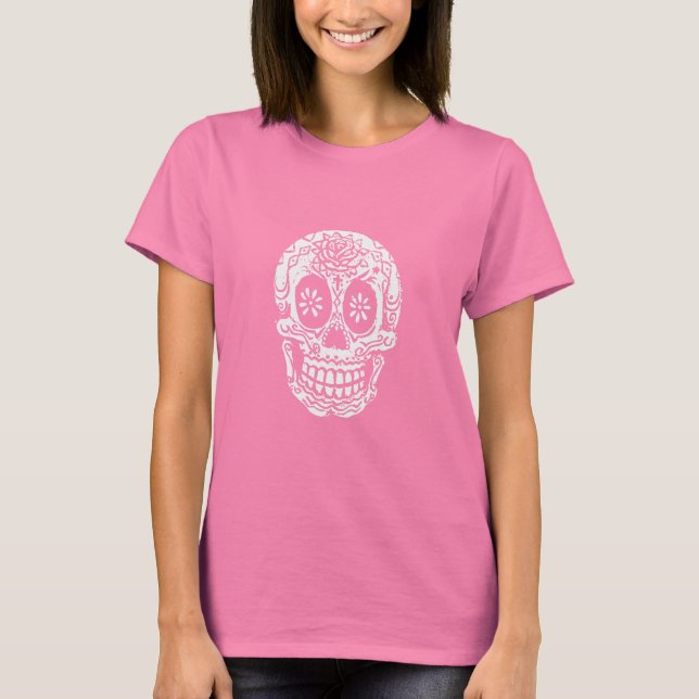 Camiseta Crânio branco (Frente)