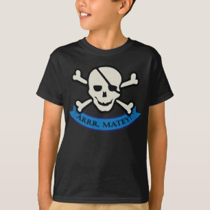 Camiseta Crânio - Camisa-T sem rótulo para as crianças p