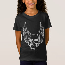Camiseta Crânio com Asas Etéreas