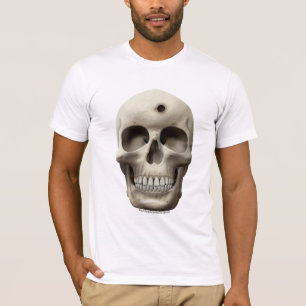 Camiseta Crânio com buraco de bala