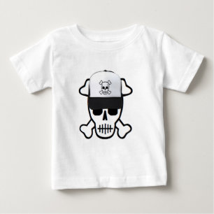 Camiseta Crânio com chapéu do crânio