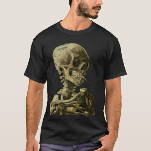 Camiseta Crânio com cigarro por Van Gogh