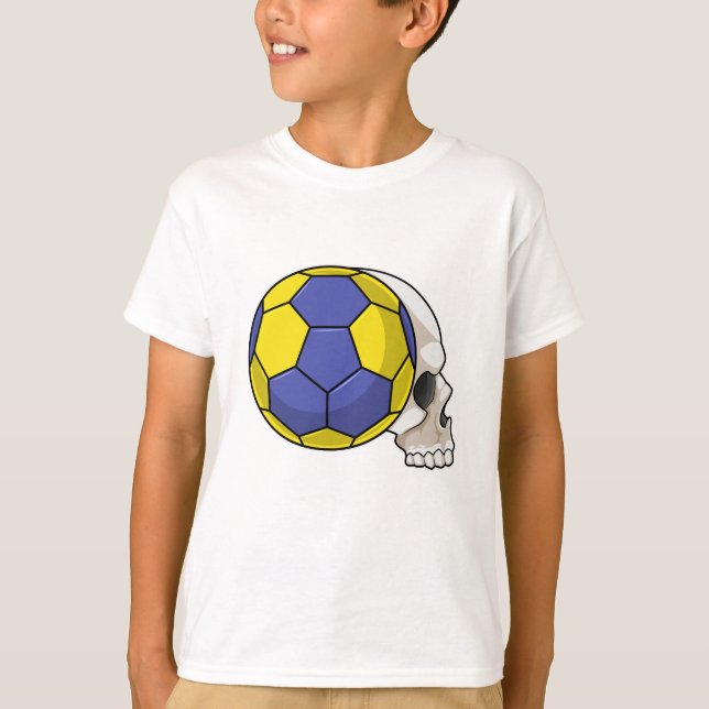 Camiseta Crânio com esportes de handebol (Frente)