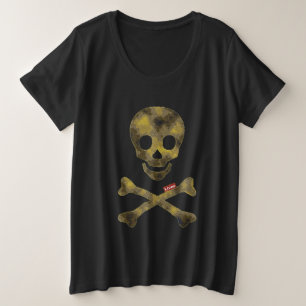 Camiseta Crânio com padrão de camuflagem