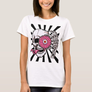 Camiseta Crânio com Rosquinha