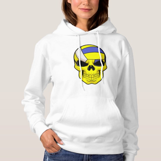 Camiseta Crânio como jogador de voleibol (Frente)