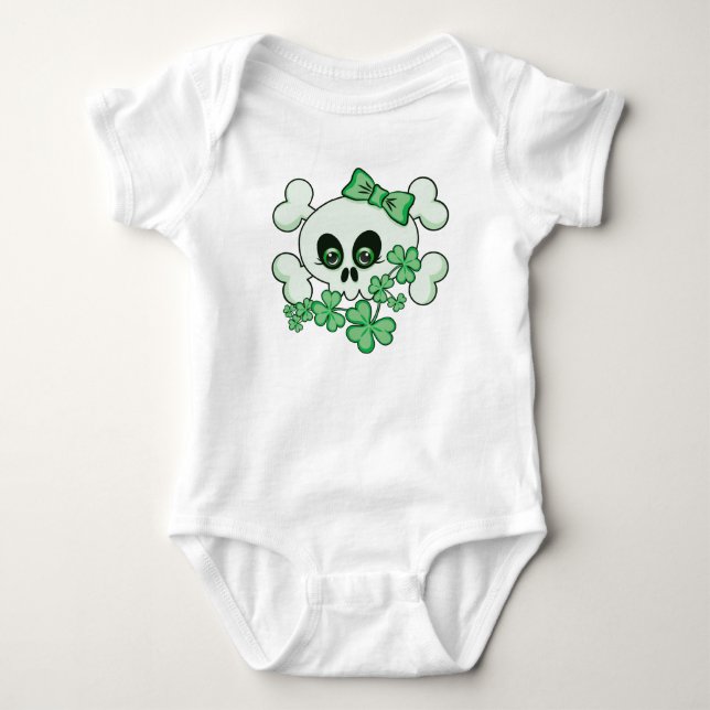 Camiseta Crânio cômodo com amrochas (Frente)