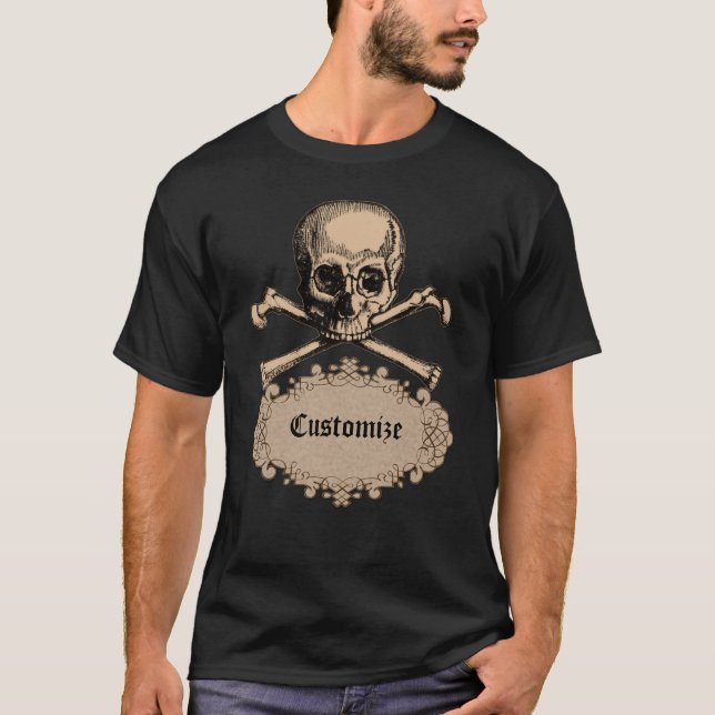 Camiseta Crânio & Crossbones (Frente)