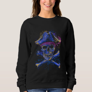 Camiseta Crânio Crossbones Skeleton Jolly Roger Flag Hallow