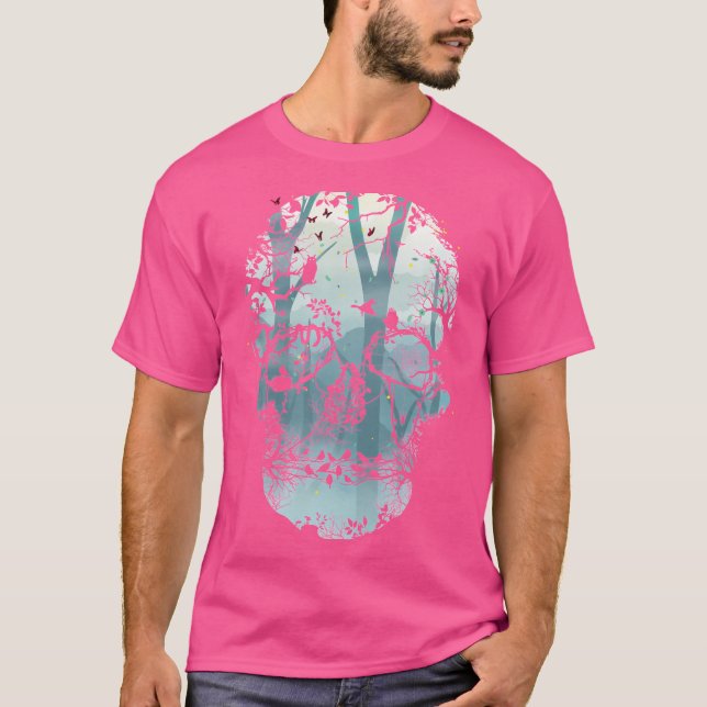 Camiseta Crânio da Floresta Escura (Frente)