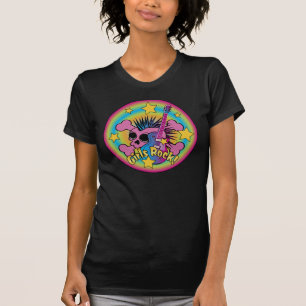 Camiseta Crânio da rocha das meninas