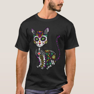 Camiseta Crânio De Açúcar Cinto Mexicano Dia Das Bruxas De