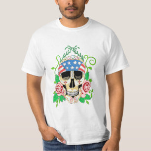 Camiseta Cranio de Açúcar de Motociclista